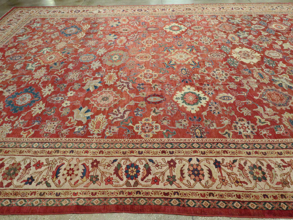 Antique Persian Mahal Oversize Carpet, No.28481 - Gsblank