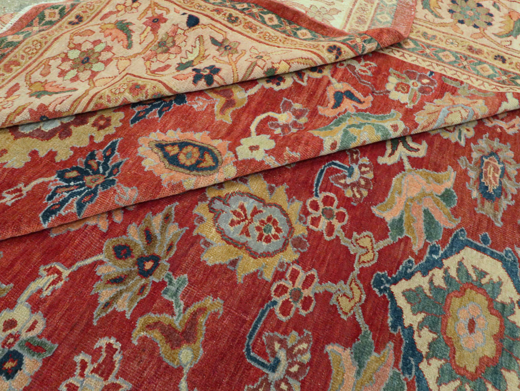 Antique Persian Mahal Oversize Carpet, No.28481 - Gsblank