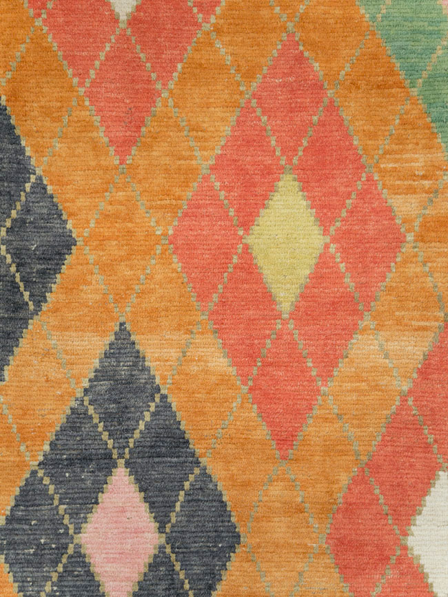 Contemporary Square Turkish Tulu Large Room Size Carpet, No.28485 - Gsblank