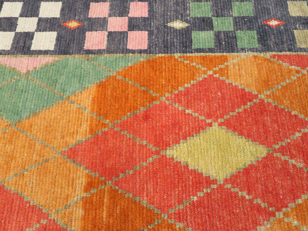 Contemporary Square Turkish Tulu Large Room Size Carpet, No.28485 - Gsblank