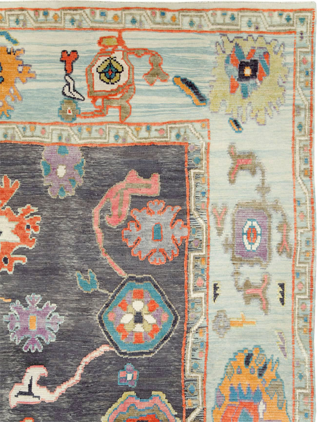 Modern Turkish Souf Oushak Large Room Size Carpet, No.28486 - Gsblank