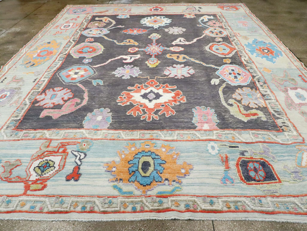 Modern Turkish Souf Oushak Large Room Size Carpet, No.28486 - Gsblank