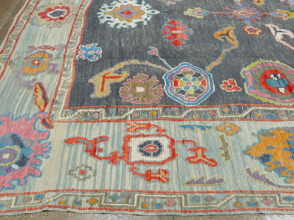 Modern Turkish Souf Oushak Large Room Size Carpet, No.28486 - Gsblank