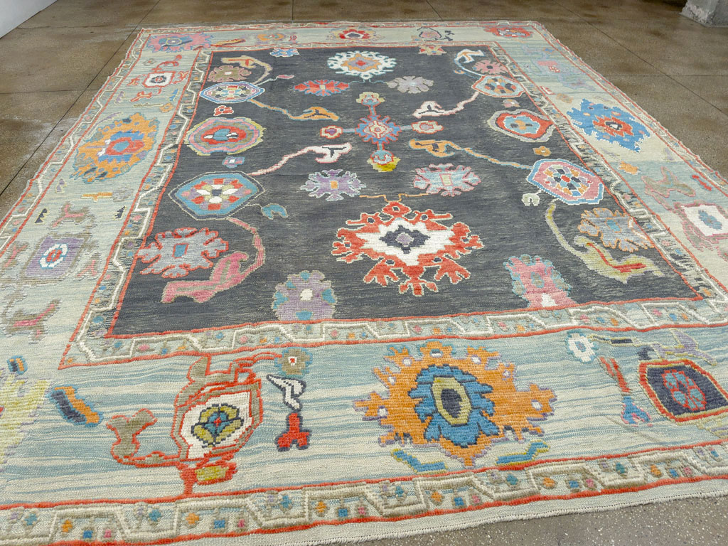 Modern Turkish Souf Oushak Large Room Size Carpet, No.28486 - Gsblank