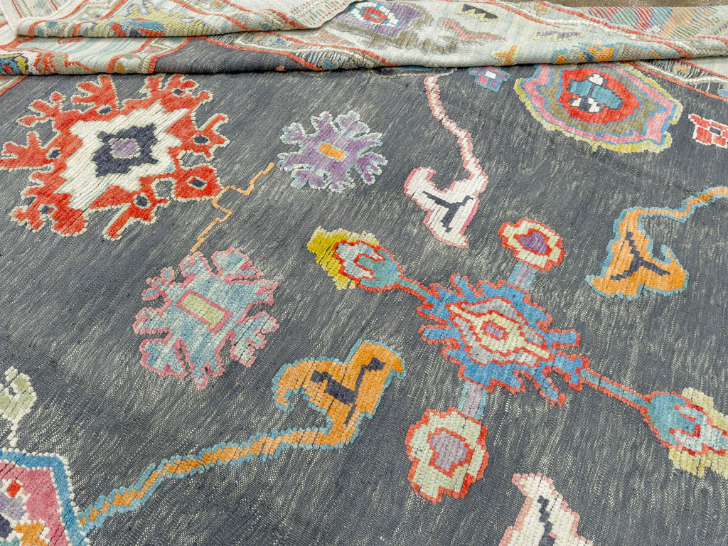 Modern Turkish Souf Oushak Large Room Size Carpet, No.28486 - Gsblank