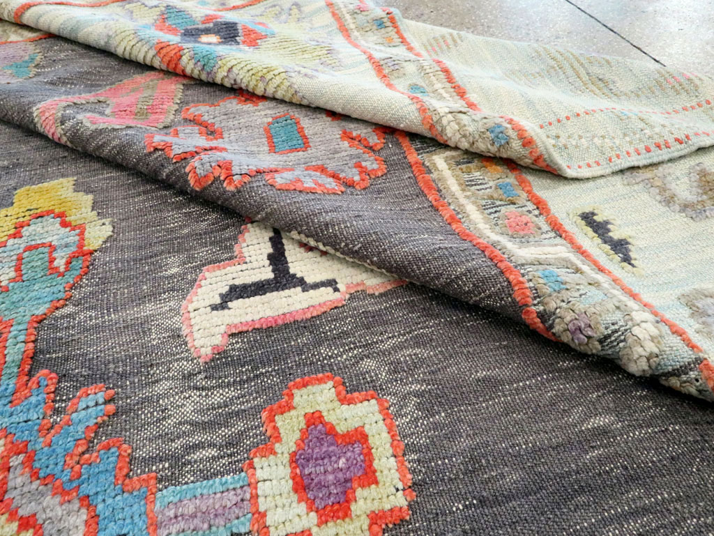 Modern Turkish Souf Oushak Large Room Size Carpet, No.28486 - Gsblank