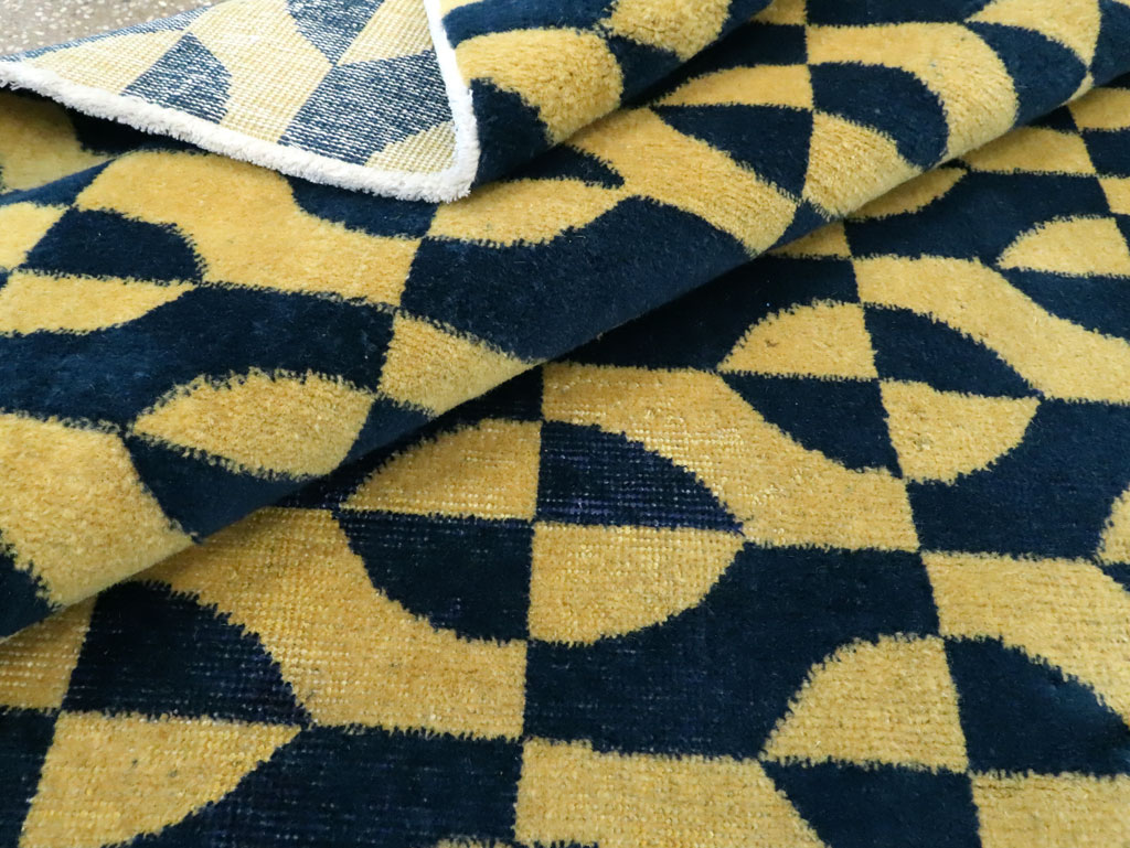 Vintage Anatolian Art Deco Carpet, No.28488 - Gsblank