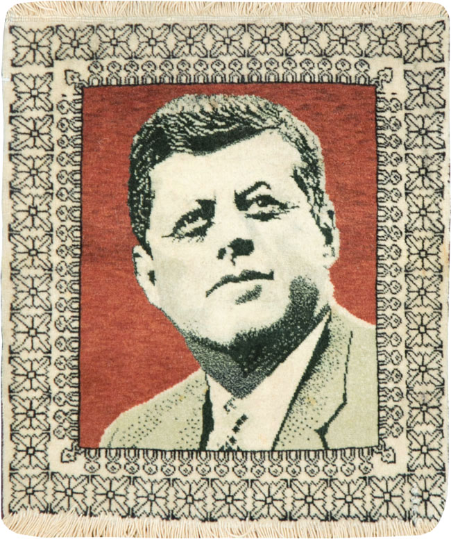 Vintage Persian Tabriz Pictorial Rug, No.28490 - Gsblank