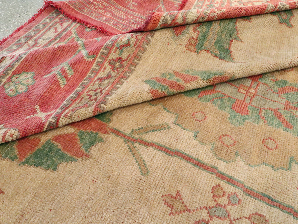 Antique Turkish Oushak Large Square Carpet, No.28496 - Gsblank