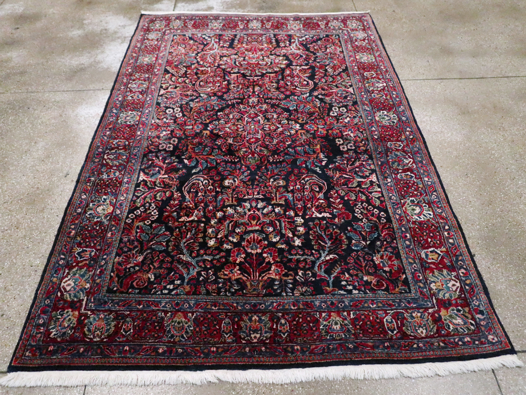 Antique Persian Sarouk Carpet, No.28497 - Gsblank