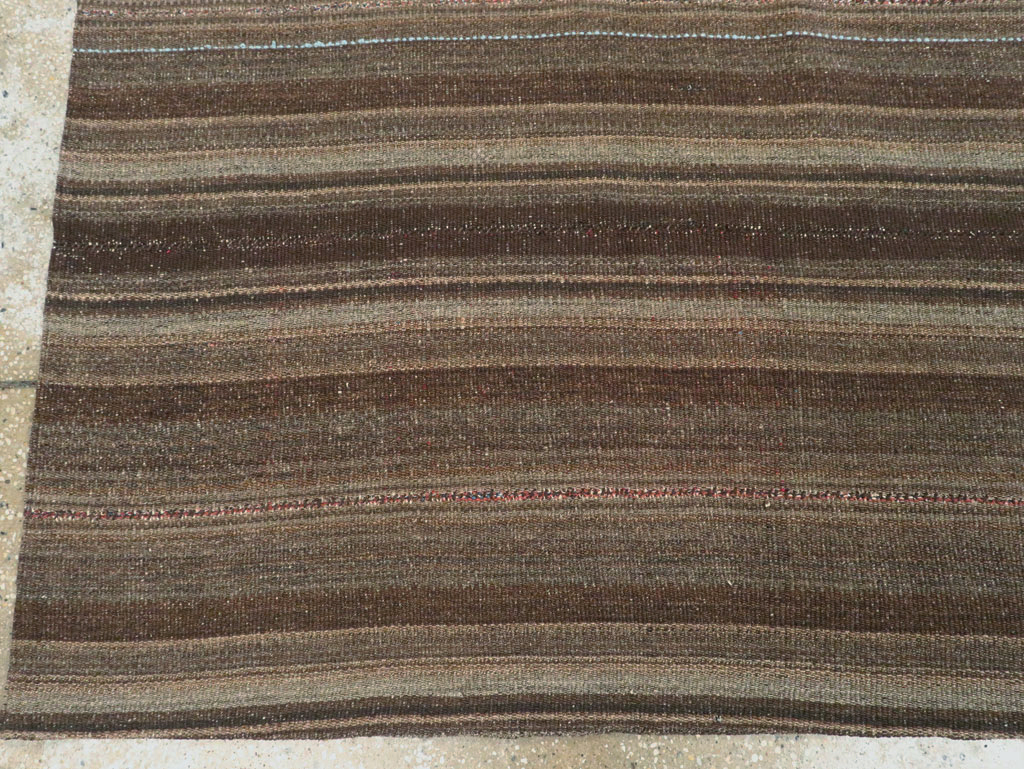 Vintage Persian Flatweave Kilim Accent Rug, No.28510 - Gsblank