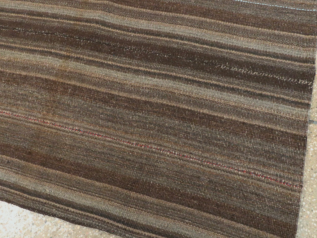 Vintage Persian Flatweave Kilim Accent Rug, No.28510 - Gsblank