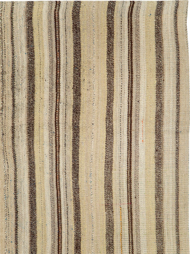 Vintage Persian Flatweave Kilim Accent Rug, No.28511 - Gsblank