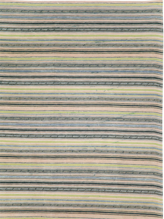 Vintage Persian Flatweave Kilim Square Accent Carpet, No.28512 - Gsblank