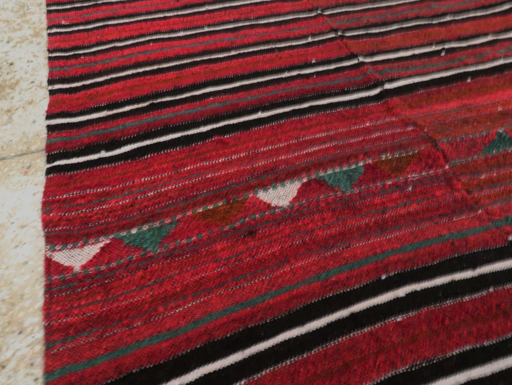 Vintage Persian Flatweave Kilim Accent Rug, No.28517 - Gsblank