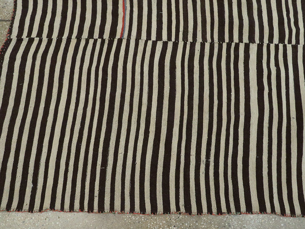 Vintage Persian Flatweave Kilim Accent Rug, No.28538 - Gsblank