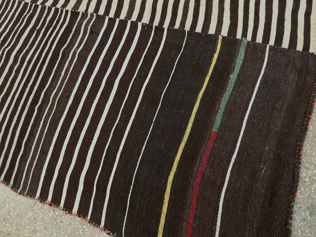 Vintage Persian Flatweave Kilim Accent Rug, No.28538 - Gsblank