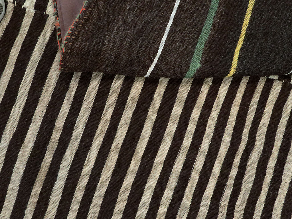 Vintage Persian Flatweave Kilim Accent Rug, No.28538 - Gsblank