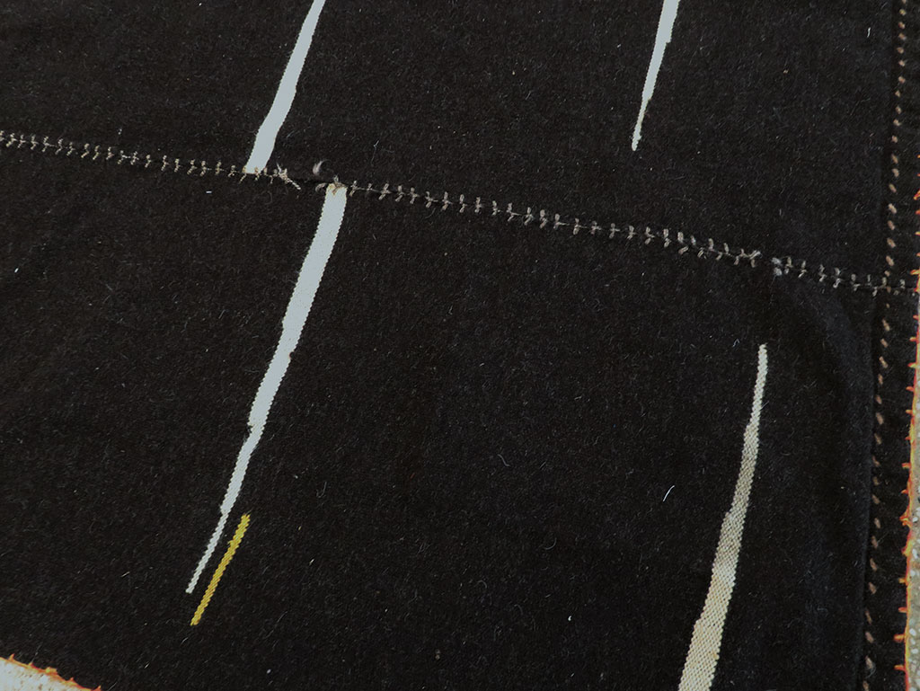 Contemporary Persian Flatweave Kilim Accent Rug, No.28542 - Gsblank