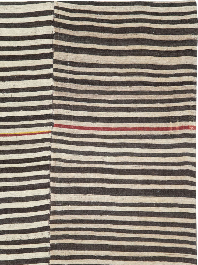 Vintage Persian Flatweave Kilim Accent Rug, No.28543 - Gsblank