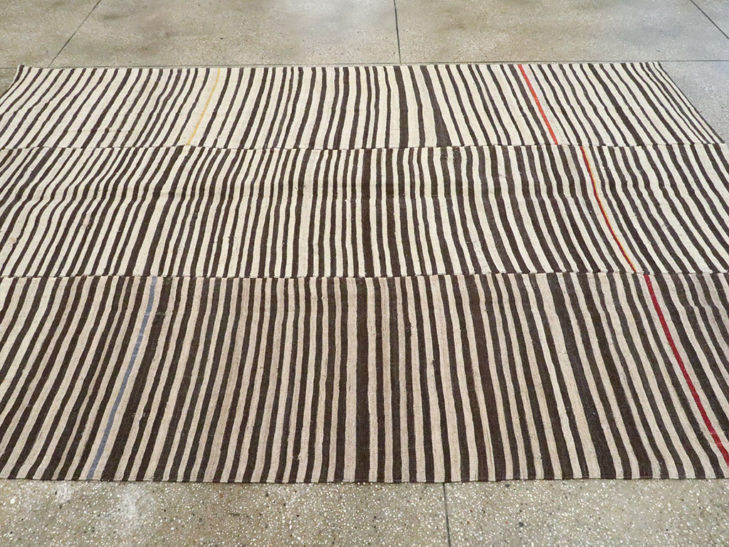 Vintage Persian Flatweave Kilim Accent Rug, No.28543 - Gsblank