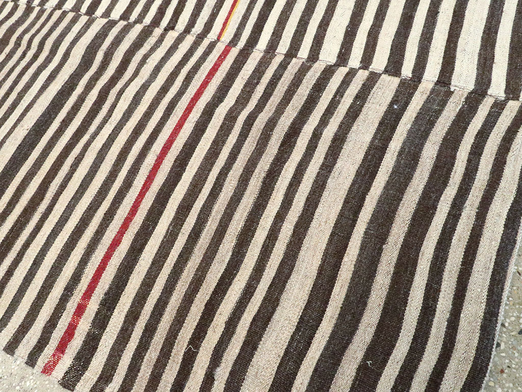 Vintage Persian Flatweave Kilim Accent Rug, No.28543 - Gsblank