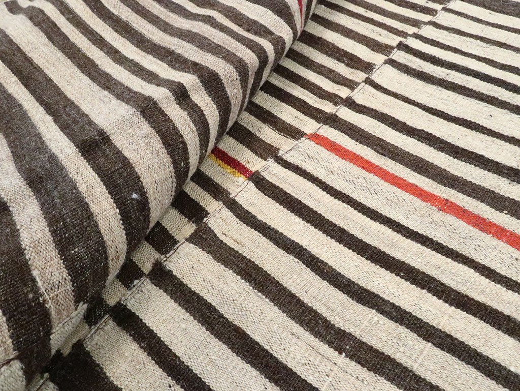 Vintage Persian Flatweave Kilim Accent Rug, No.28543 - Gsblank