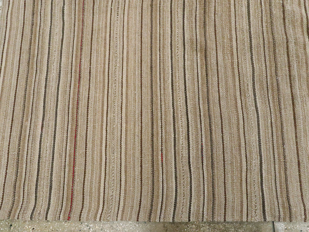 Vintage Persian Flatweave Kilim Room Size Rug, No.28545 - Gsblank