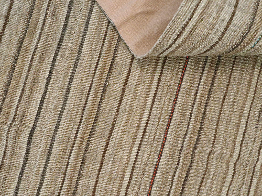 Vintage Persian Flatweave Kilim Room Size Rug, No.28545 - Gsblank