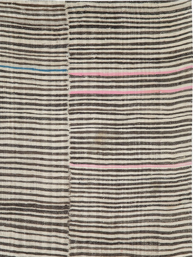 Vintage Persian Mazandaran Kilim Gallery Carpet, No.28549 - Gsblank