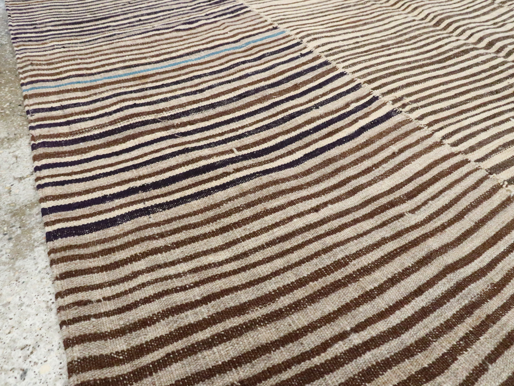 Vintage Persian Mazandaran Kilim Gallery Carpet, No.28549 - Gsblank