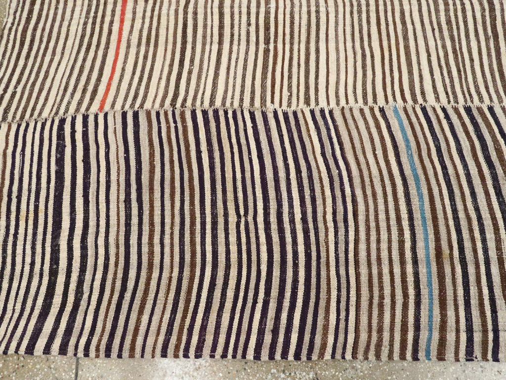 Vintage Persian Mazandaran Kilim Gallery Carpet, No.28549 - Gsblank