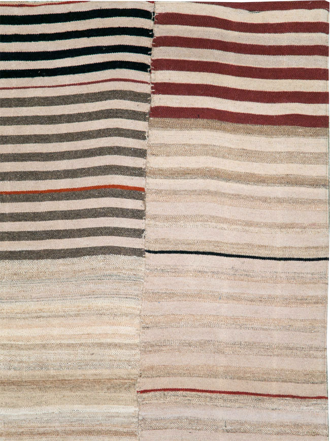 Vintage Persian Flatweave Kilim Gallery Rug, No.28550 - Gsblank