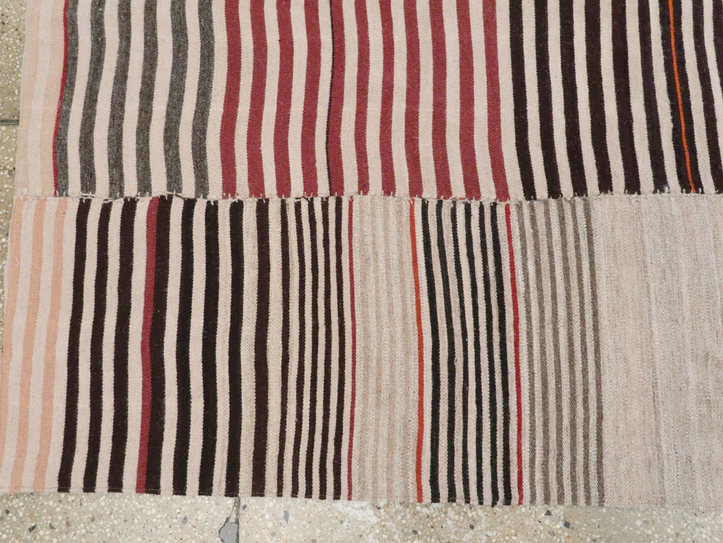 Vintage Persian Flatweave Kilim Gallery Rug, No.28550 - Gsblank