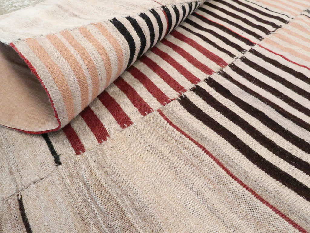 Vintage Persian Flatweave Kilim Gallery Rug, No.28550 - Gsblank