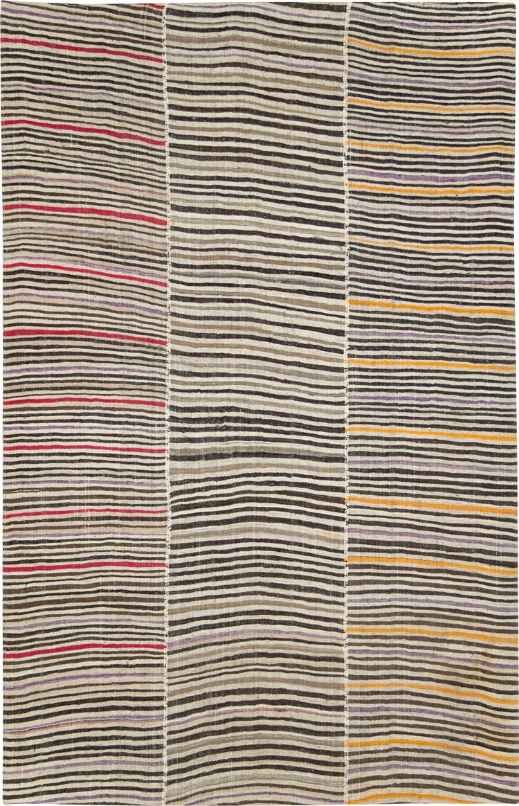 Vintage Persian Flatweave Kilim Accent Rug, No.28556 - Gsblank