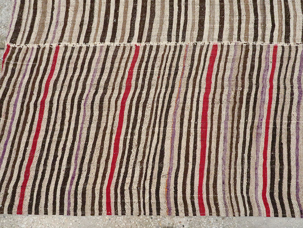 Vintage Persian Flatweave Kilim Accent Rug, No.28556 - Gsblank