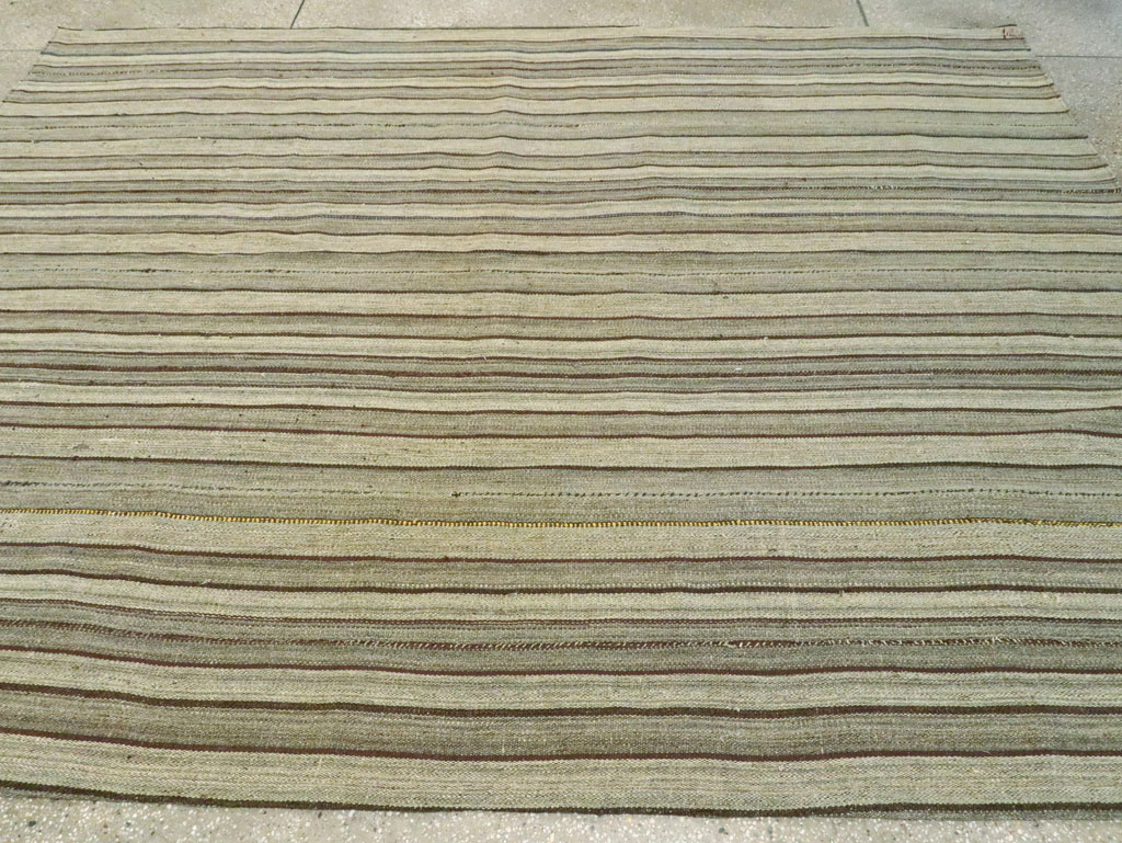 Vintage Persian Flatweave Kilim, No.28559 - Gsblank