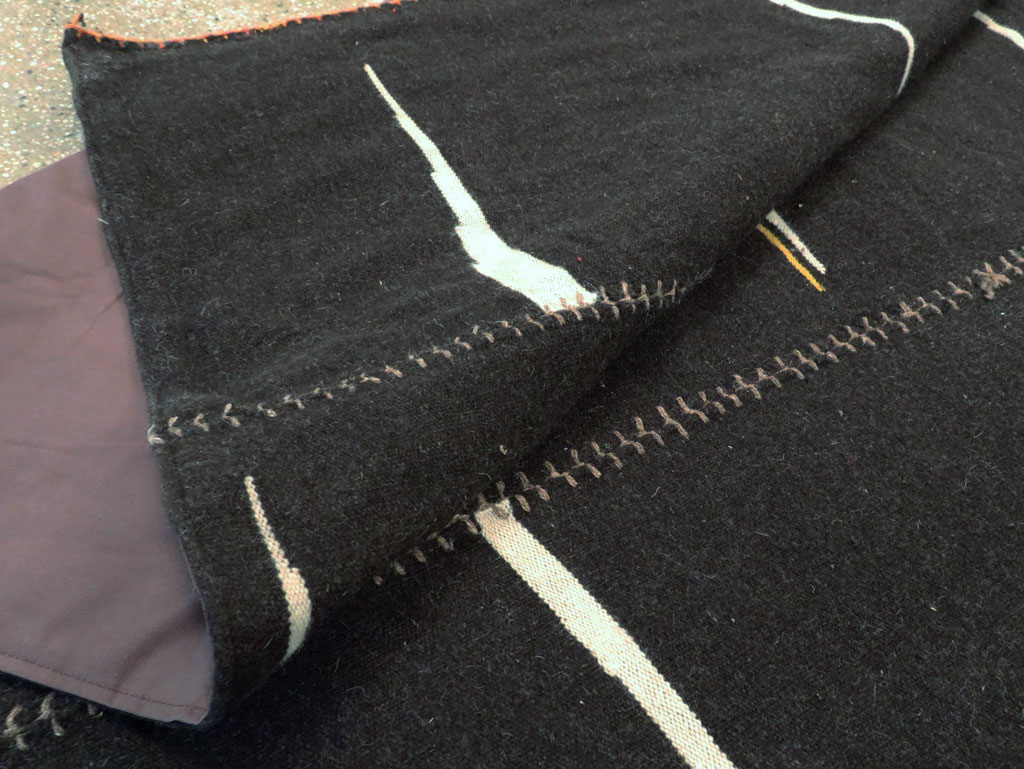 Contemporary Persian Flatweave Kilim Room Size Carpet, No.28561 - Gsblank