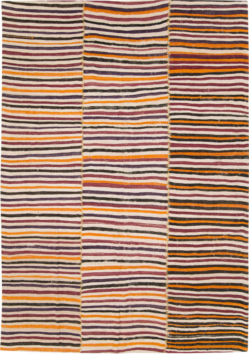 Vintage Persian Flatweave Kilim, No.28564 - Gsblank