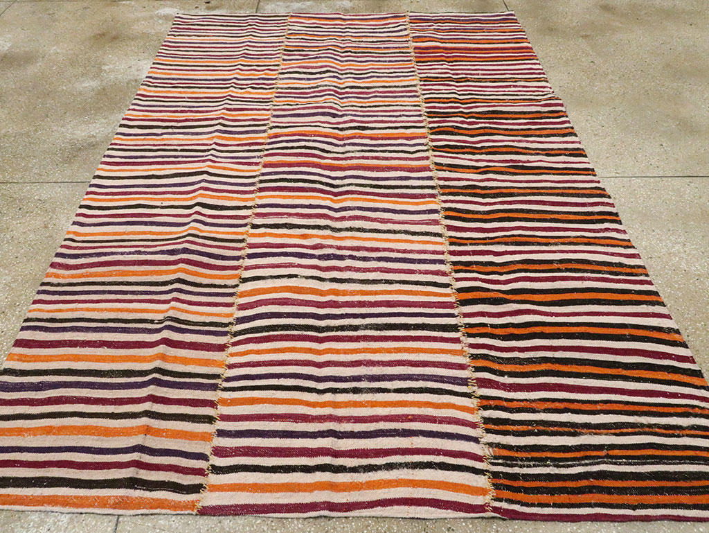 Vintage Persian Flatweave Kilim, No.28564 - Gsblank
