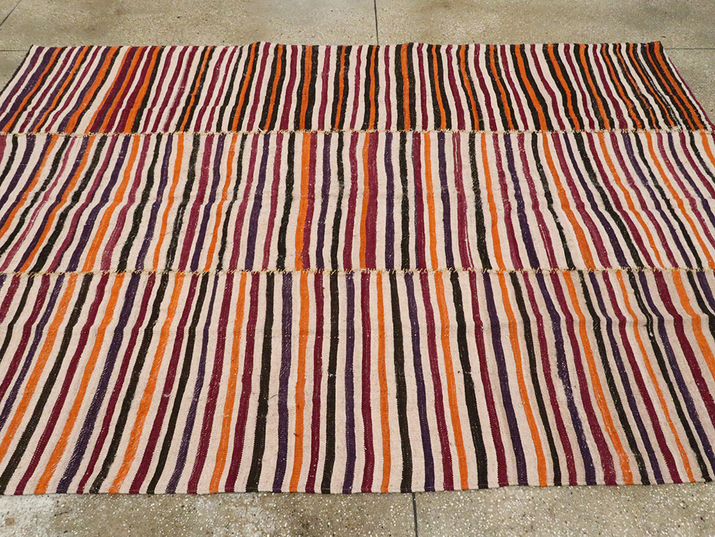 Vintage Persian Flatweave Kilim, No.28564 - Gsblank