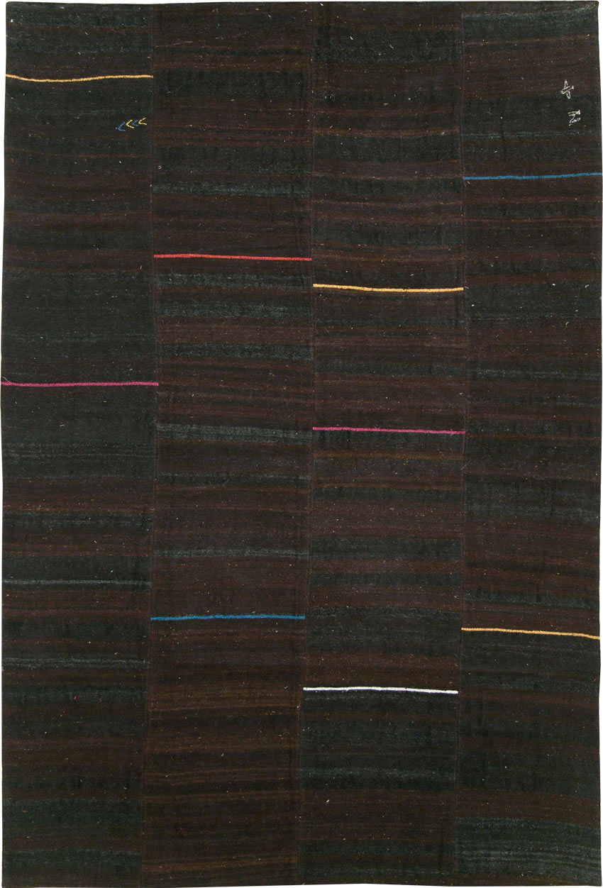 Modern Persian Flatweave Kilim, No.28566 - Gsblank