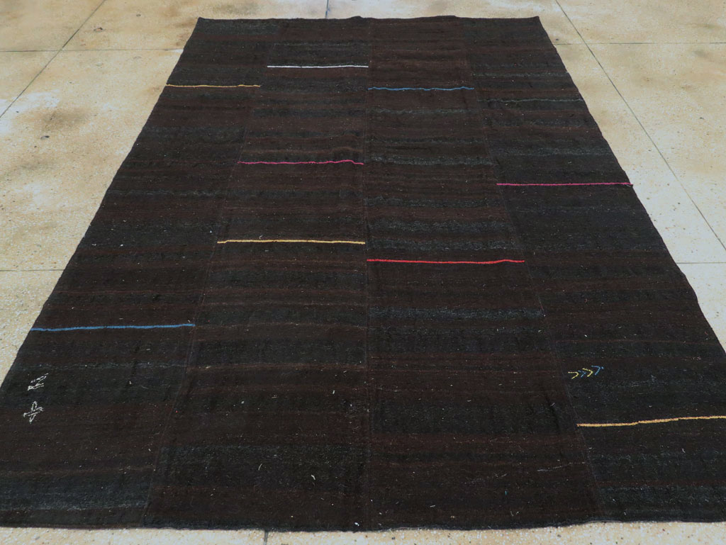 Modern Persian Flatweave Kilim, No.28566 - Gsblank