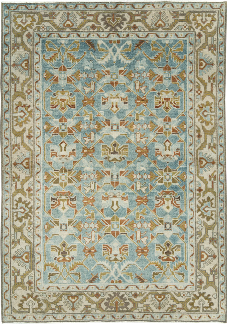 Vintage Persian Malayer Accent Rug, No.28572 - Gsblank