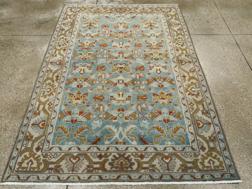 Vintage Persian Malayer Accent Rug, No.28572 - Gsblank