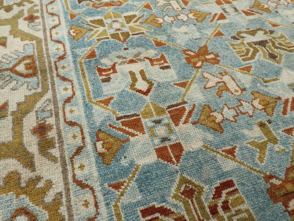 Vintage Persian Malayer Accent Rug, No.28572 - Gsblank