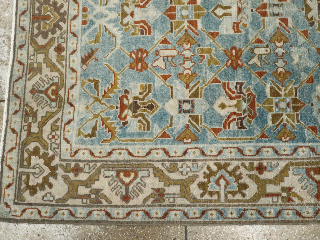 Vintage Persian Malayer Accent Rug, No.28572 - Gsblank