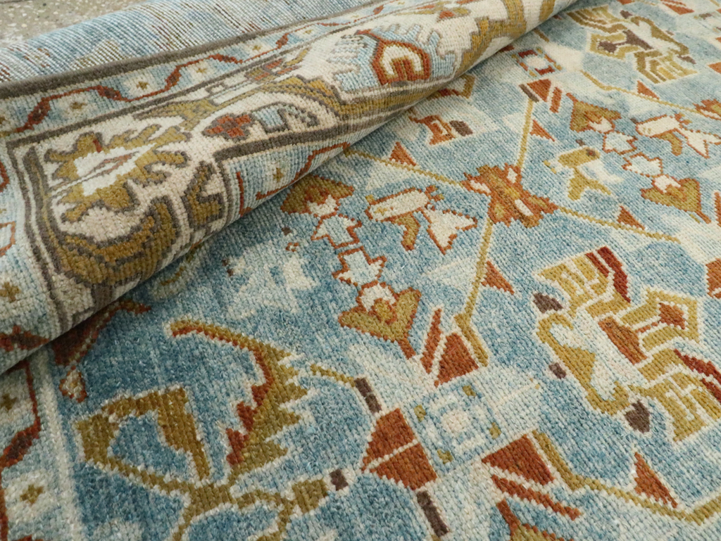 Vintage Persian Malayer Accent Rug, No.28572 - Gsblank