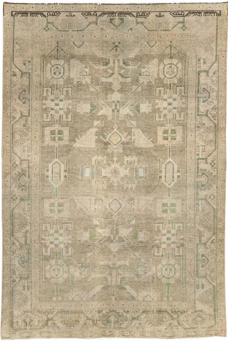 Vintage Persian Malayer Accent Rug, No.28573 - Gsblank
